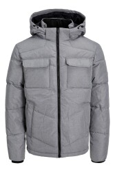 Jack & Jones 12236044-Fw Jjmason Puffer Jacket Sn Erkek Kaban Gri 