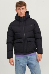 Jack & Jones 12238849-Fw Jorvesterbro Puffer Jacket Sn Erkek Kaban Siyah 