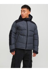 Jack & Jones 12239001-Fw Jcootıs Puffer Sn Erkek Kaban Gri 