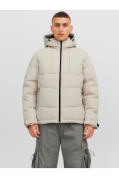 Jack & Jones 12239001-Fw Jcootıs Puffer Sn Erkek Kaban Krem 