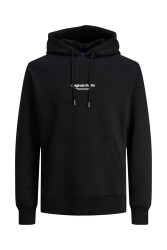 Jack & Jones 12241687-Fw Jorvesterbro Sweat Hood Noos Erkek Sweat Shirt Siyah 