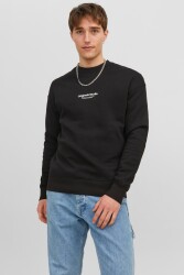 Jack & Jones 12241694-Fw Jorvesterbro Sweat Crew Neck Noos Erkek Sweat Shirt Siyah 