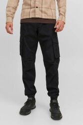 Jack & Jones 12242264-Fw Jpstkane Jjnoah Cuffed Cargo Noos Erkek Cargo Pantolon Siyah 