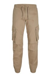 Jack & Jones 12242264 Jpstkane Jjnoah Cuffed Cargo Noos Erkek Pantolon Bej 