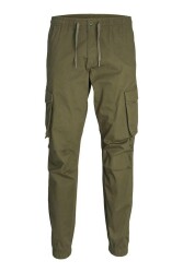 Jack & Jones 12242264 Jpstkane Jjnoah Cuffed Cargo Noos Erkek Pantolon Haki 