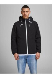 Jack & Jones 12249366 Jjclımb Hood Jacket Ss Erkek Mont Siyah 