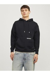 Jack & Jones 12256534 Jjelegacy Sweat Hood Noos Erkek Hoodie Sweatshirt Siyah 