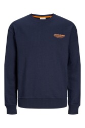 Jack & Jones 12256831 Jjolıve Sweat Crew Neck Erkek Sweatshirt Lacivert 