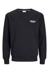 Jack & Jones 12256831 Jjolıve Sweat Crew Neck Erkek Sweatshirt Siyah 