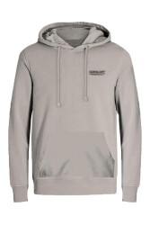 Jack & Jones 12256833 Jjolıve Sweat Hood Erkek Hoodie Sweatshirt Krem 