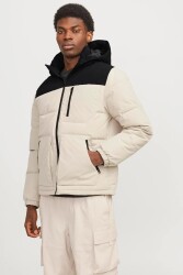 Jack & Jones 12258416 Jjeotto Puffer Jacket Sn Erkek Şişme Mont Krem 