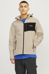 Jack & Jones 12259615 Jjtaylor Softshell Jacket Erkek Ceket Krem 