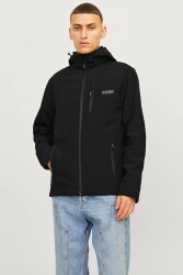 Jack & Jones 12259615 Jjtaylor Softshell Jacket Erkek Ceket Siyah 