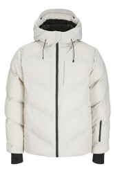 Jack & Jones 12260482 Jcoslay Heat Quılted Puffer Sn Erkek Şişme Mont Krem 