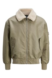 Jack & Jones 12261827 Jorqueens Bomber Jacket Erkek Ceket Yeşil 