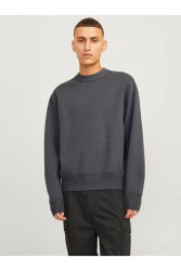 Jack & Jones 12261852 Jorvesterbro Knıt Crew Neck Sn Erkek Sweatshirt Gri 