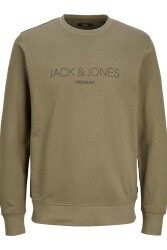 Jack & Jones 12261873 Jprblajared Sweat Crew Neck Erkek Sweatshirt Yeşil 