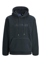 Jack & Jones 12263011 Jorfrederıksberg Teddy Sweat Hood Sn Erkek Hoodie Sweatshirt Yeşil 