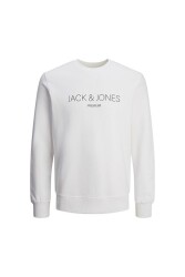 Jack & Jones Jprblajared Sweat Crew Neck Erkek Sweatshirt Beyaz 