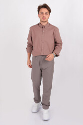 Lacarino 7791 Jogger Erkek Pantolon Kahverengi 