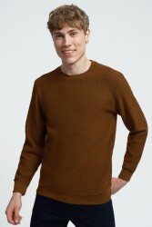 Loft Lf2025441-Fw Erkek Sweatshirt Kahverengi 