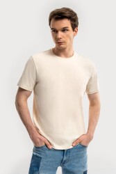 Loft Lf2029278 Ss Erkek T-Shirt Krem 