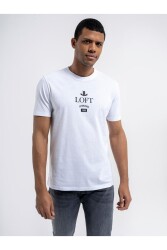 Loft Lf2035055 Ss Erkek T-Shirt Beyaz 