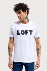 Loft Lf2035793 Ss Erkek T-Shirt Beyaz 