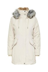 Only 15300627-Fw Onlnewprıska Parka Jacket Cc Otw Kadın Parka Kaban Beyaz 