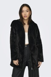 Only 15304776-Fw Onlnewmalou Faux Fur Coat Cc Otw Kadın Kürk Kaban Siyah 