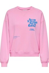 Only 15320699 Onldıana L/S Sporty O-Neck Box Ub Swt Kadın Sweatshirt Pembe 