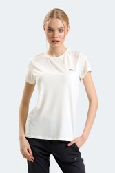 Slazenger St13Te215 Raıl Kadın T-Shirt Ekru 