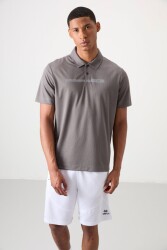 Tommy Life T15Er-88393 Erkek T-Shirt Polo Yaka Gri 